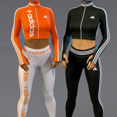 EliteDZ_Adidas Style for Cropped Tracksuit by EliteDZ
