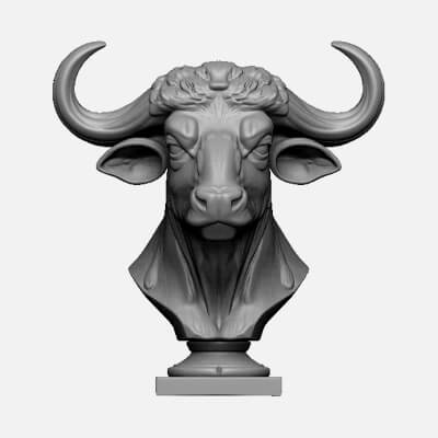  Buffalo Head Bust