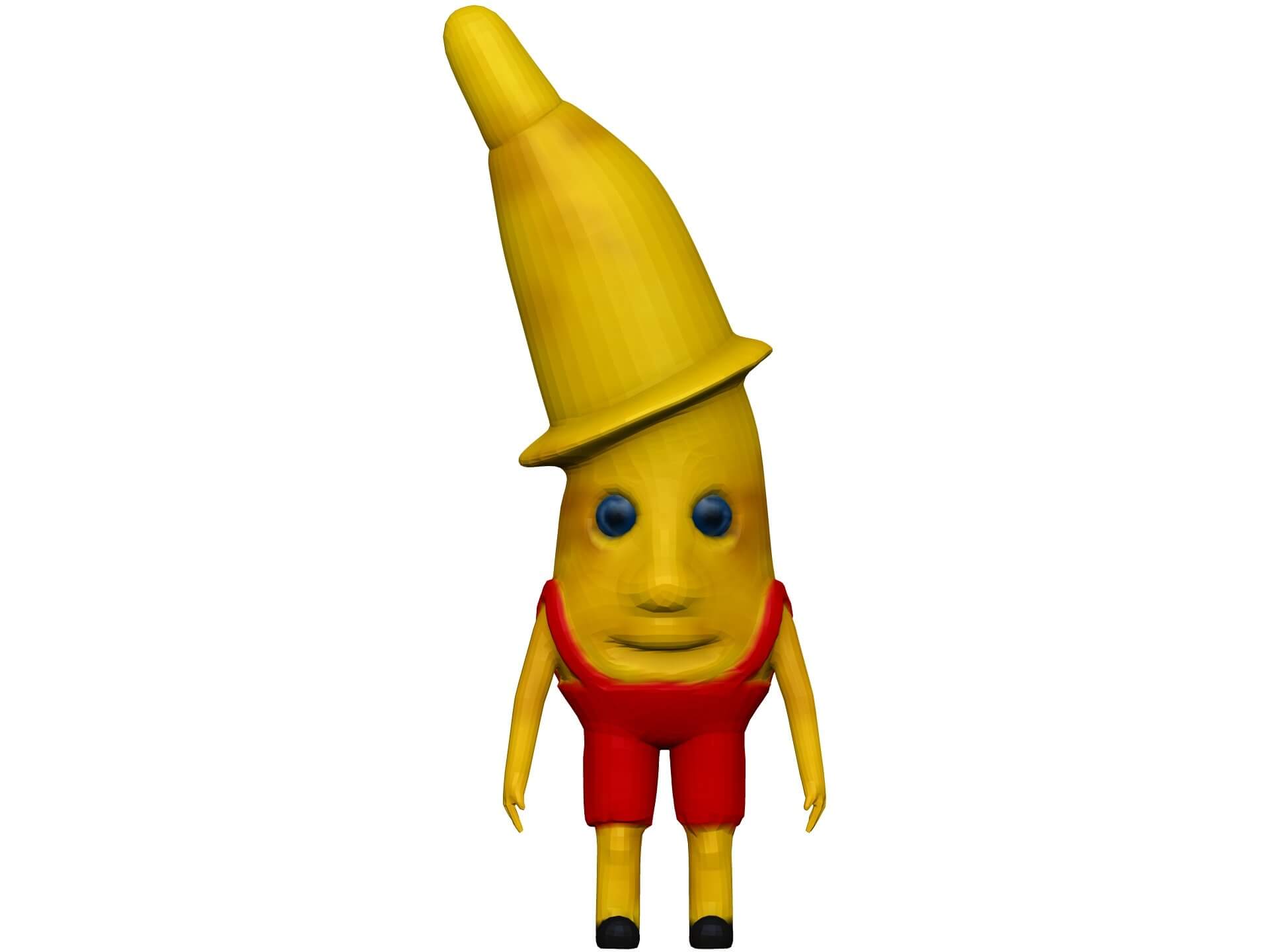 Cartoon Banana 3D Model by elitemodelry
