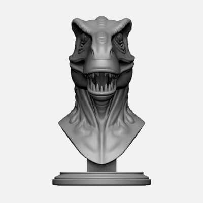  Dinosaur Head Bust