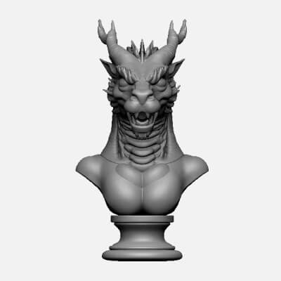  Dragon Head Bust