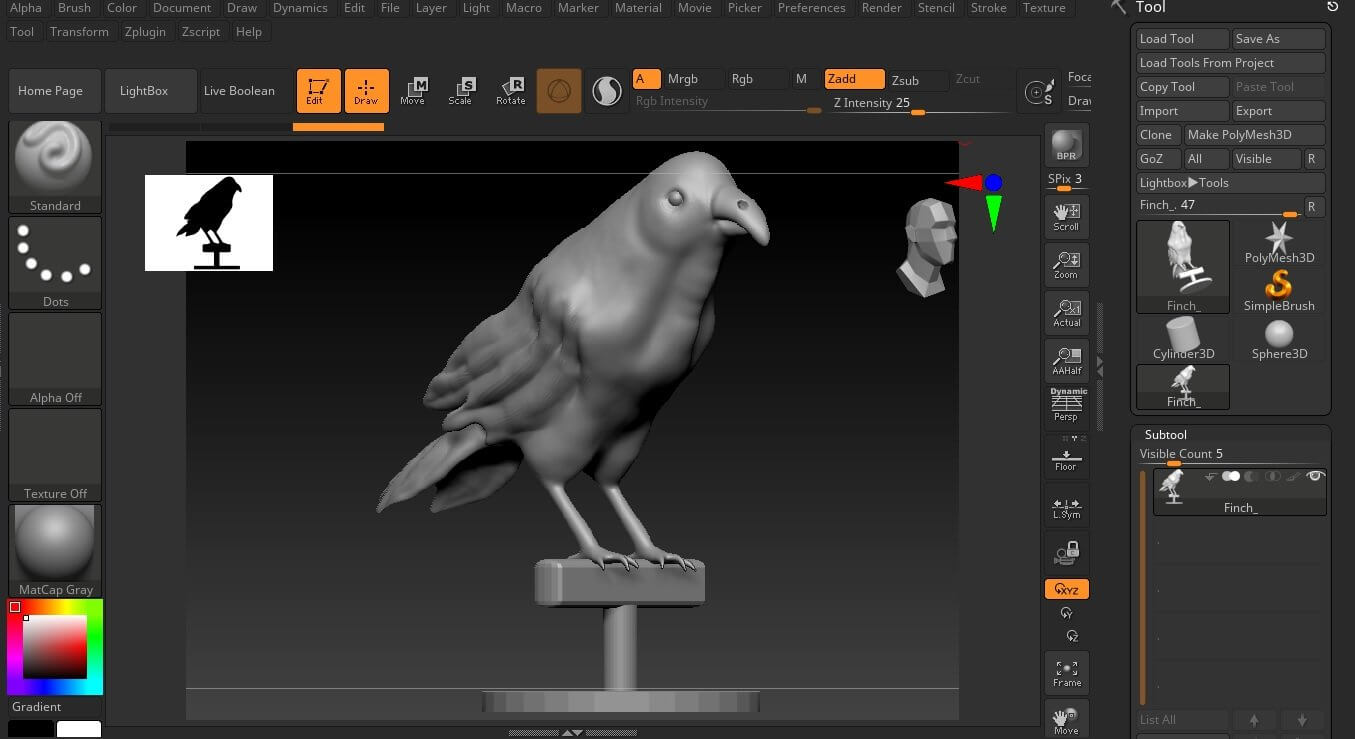 Finch 3d Tutorial Finch - 3D Model by elitemodelry