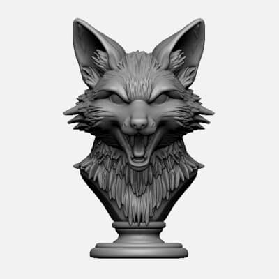  Fox Head Bust