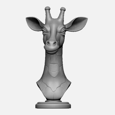  Giraffe Head Bust