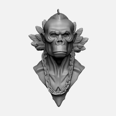  Gorilla Pendant