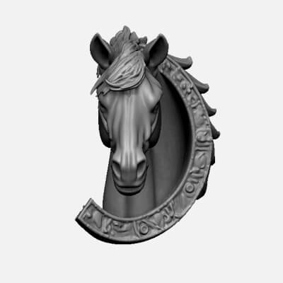  Horse With Horse Shoe