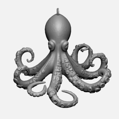  Octopus Pendant