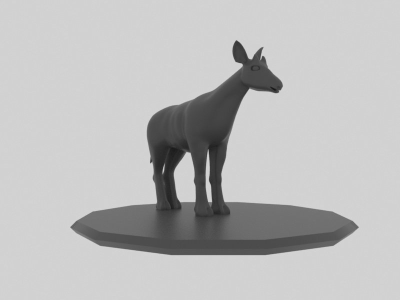 Okapi - 3D Model by elitemodelry