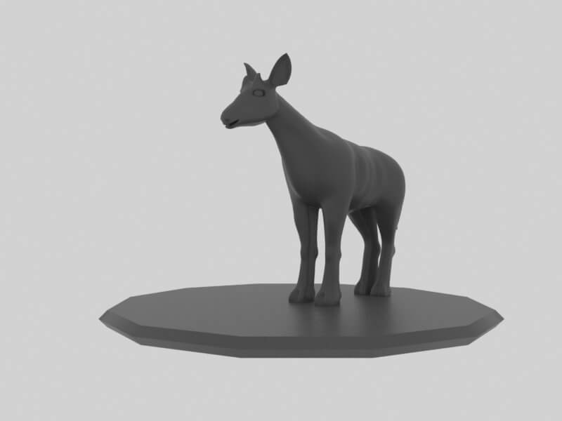 Okapi - 3D Model by elitemodelry