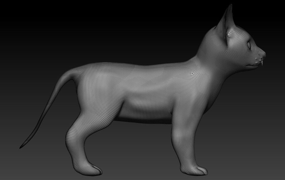 Orient Cat 3D Model by elitemodelry