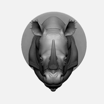  Rhino Head