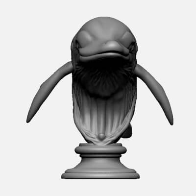  Whale Head Bust