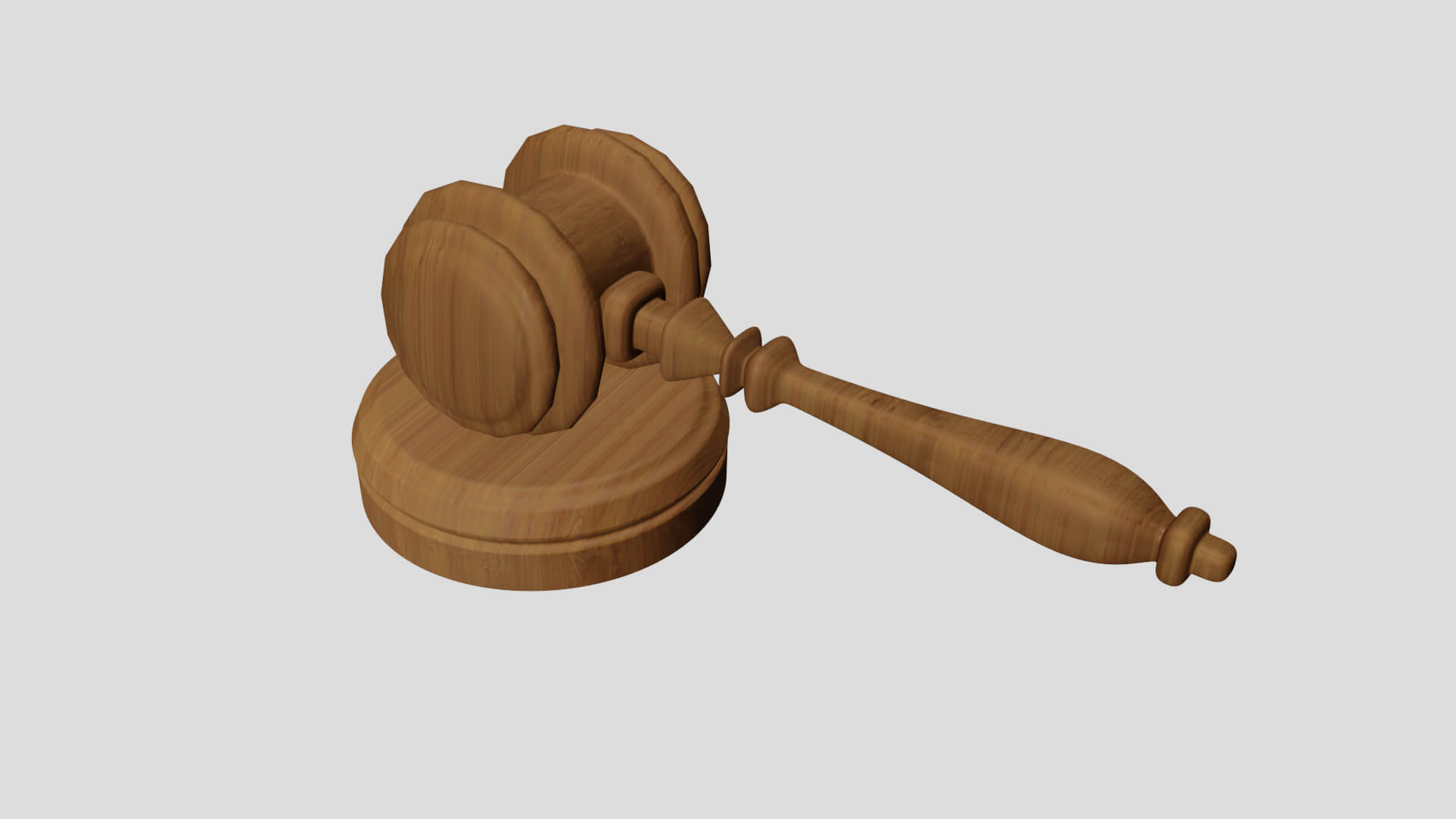 Court Hammer Gavel 3D Model by Elosie