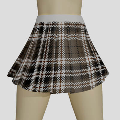 Plaid Pleated School Uniform Mini Skirt