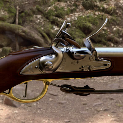 Pattern 1742 Long Land Musket for DAZ Studio