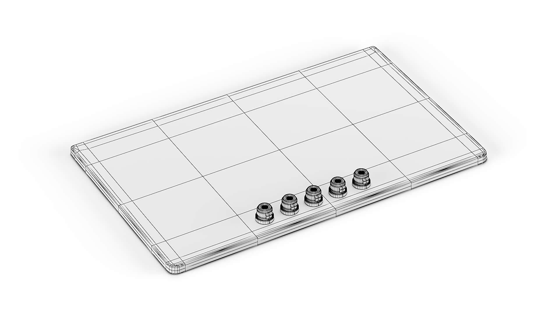 KitchenAid Electric Cooktop Kces556Hss 3D Model by enamulroni