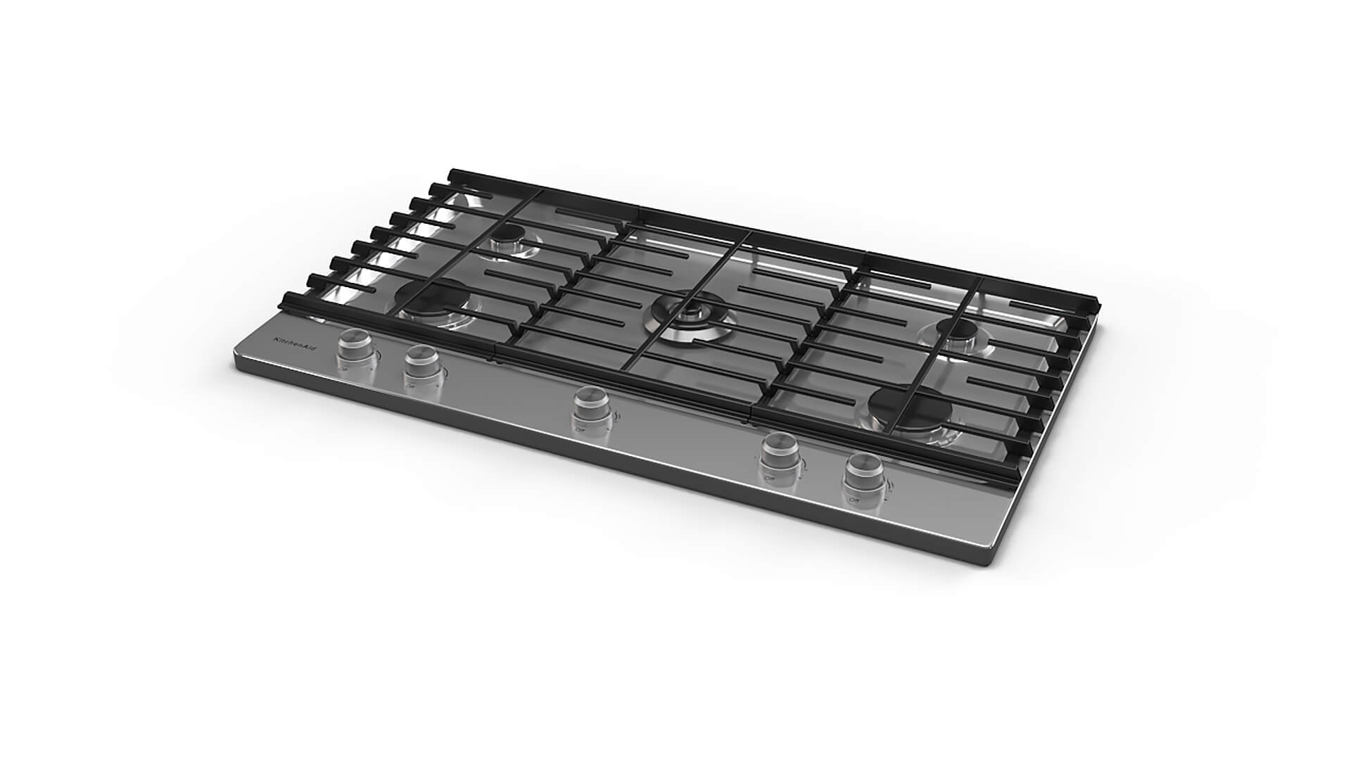 KitchenAid Gas Cooktop Kcgs556Ess 3D Model by enamulroni