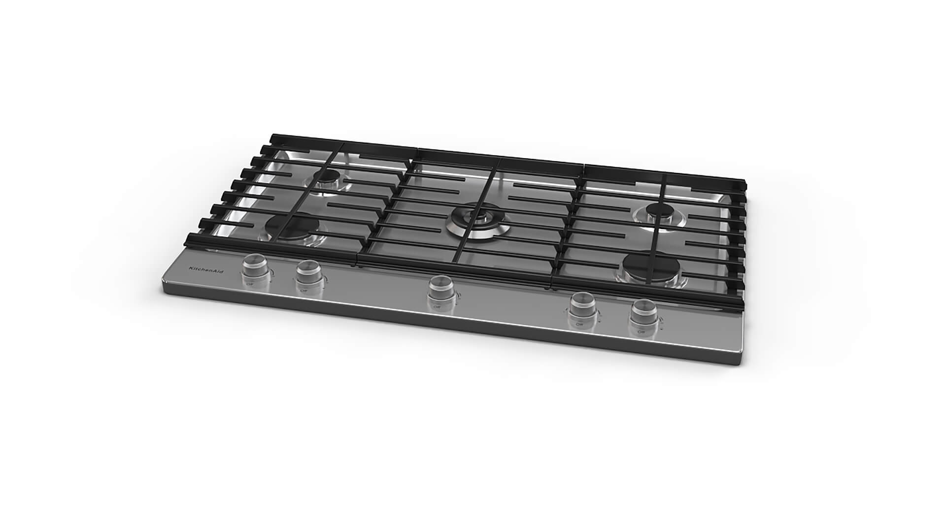 KitchenAid Gas Cooktop Kcgs556Ess 3D Model by enamulroni