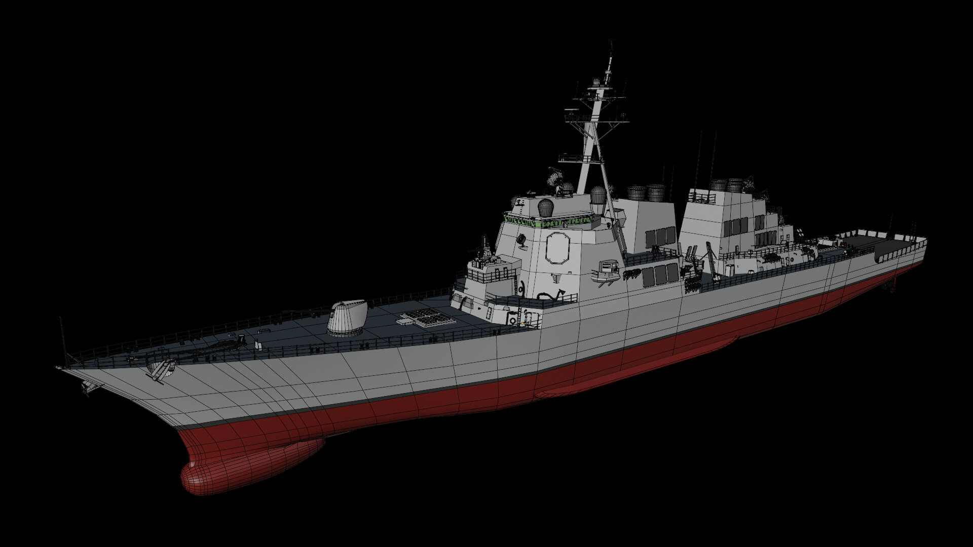 Arleigh Burke Flight I - 3D Model by ennuishao