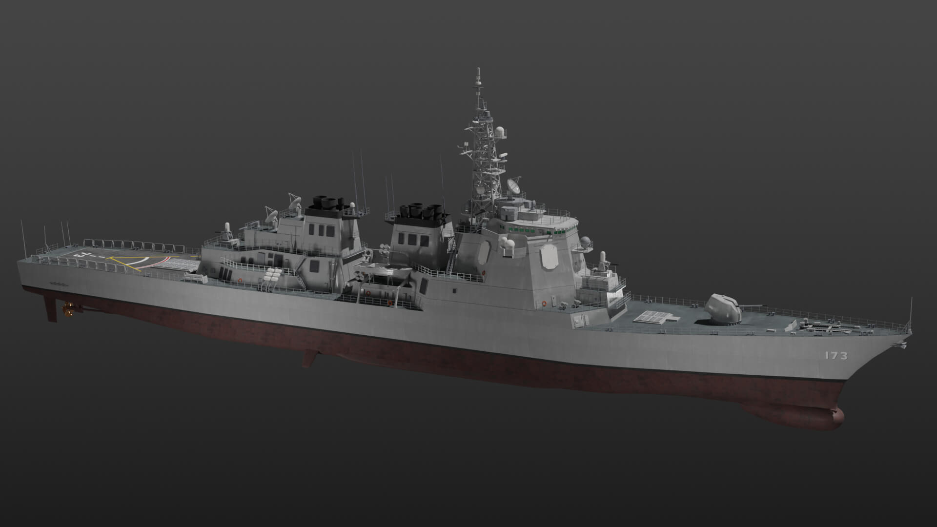 Kongo Class Destroyer 3D Model by ennuishao