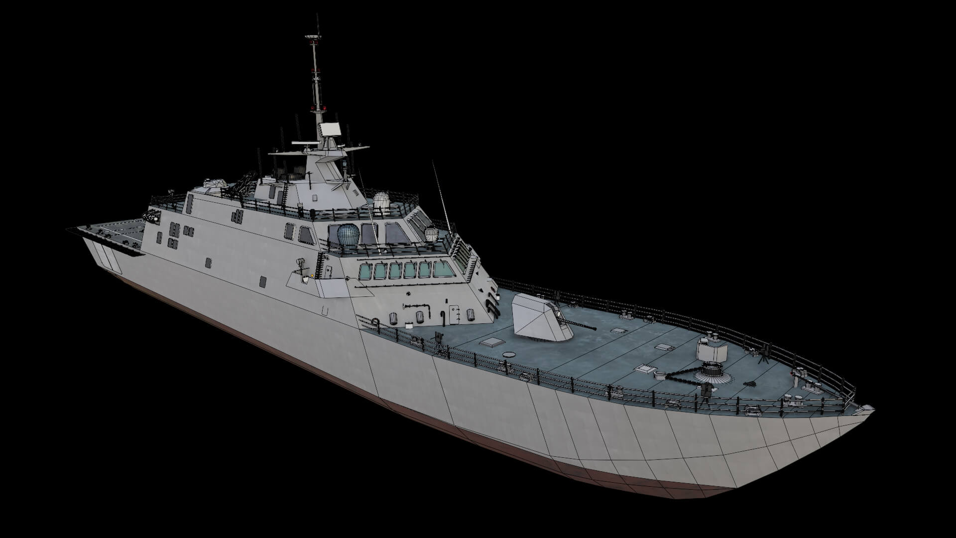 Littroal Combat Ship Freedom Class 3D Model by ennuishao