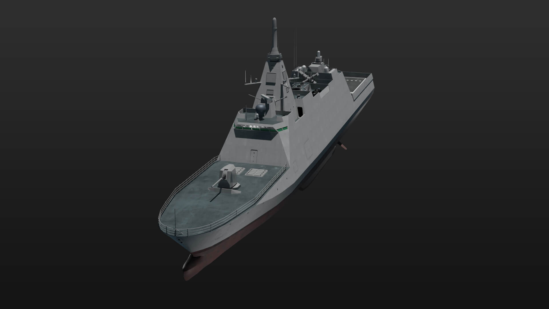 Mogami Class Frigate 3D Model by ennuishao