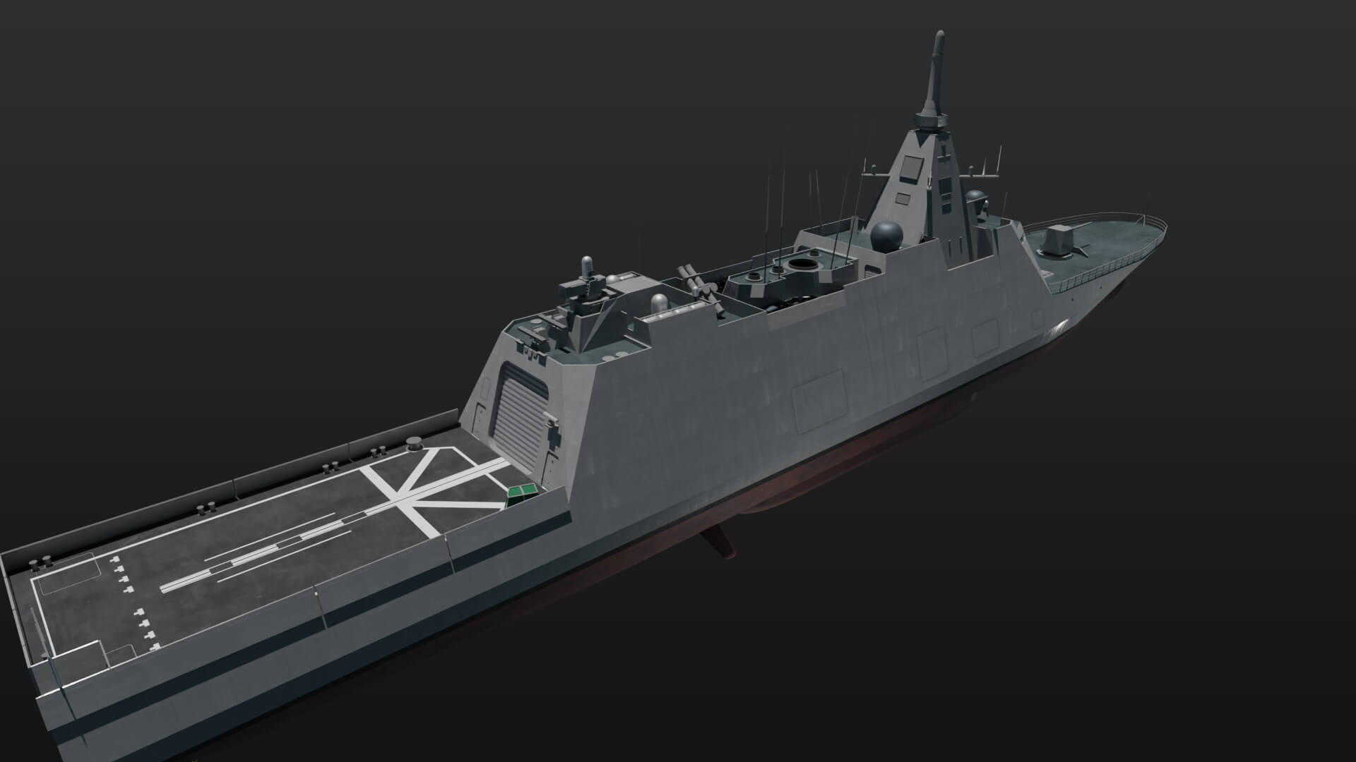 Mogami Class Frigate 3D Model by ennuishao