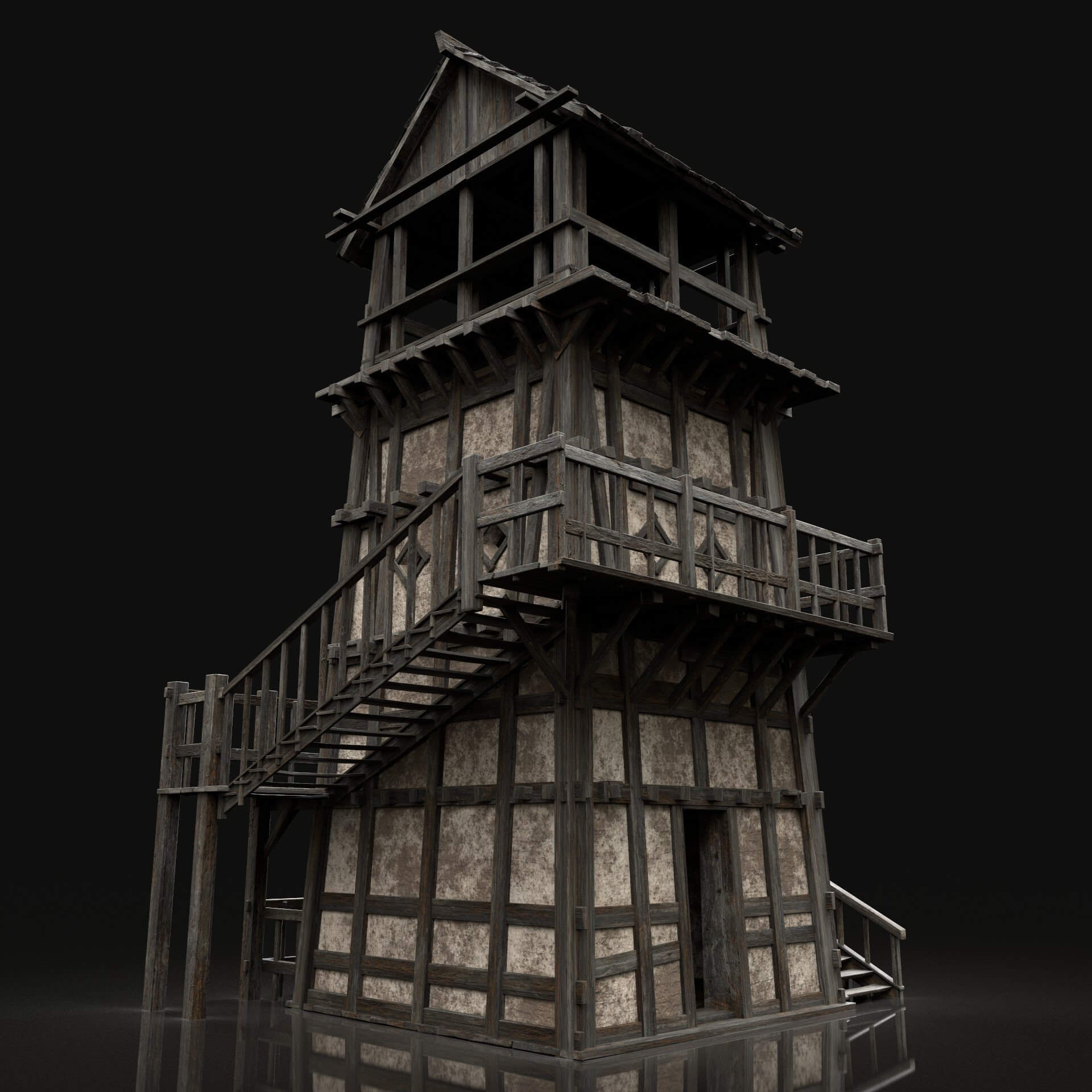 Watchtower Collection - 3D Model by Enterables
