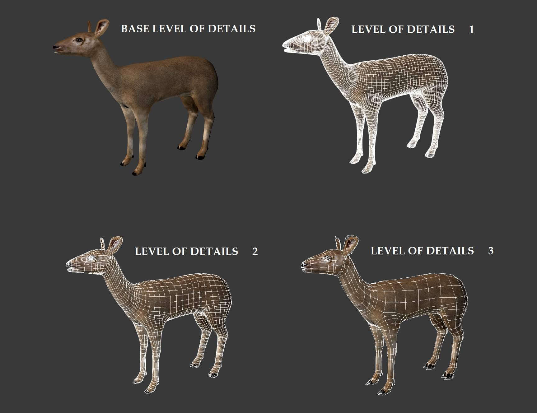 Roe Deer Doe - 3D Model by Enterables