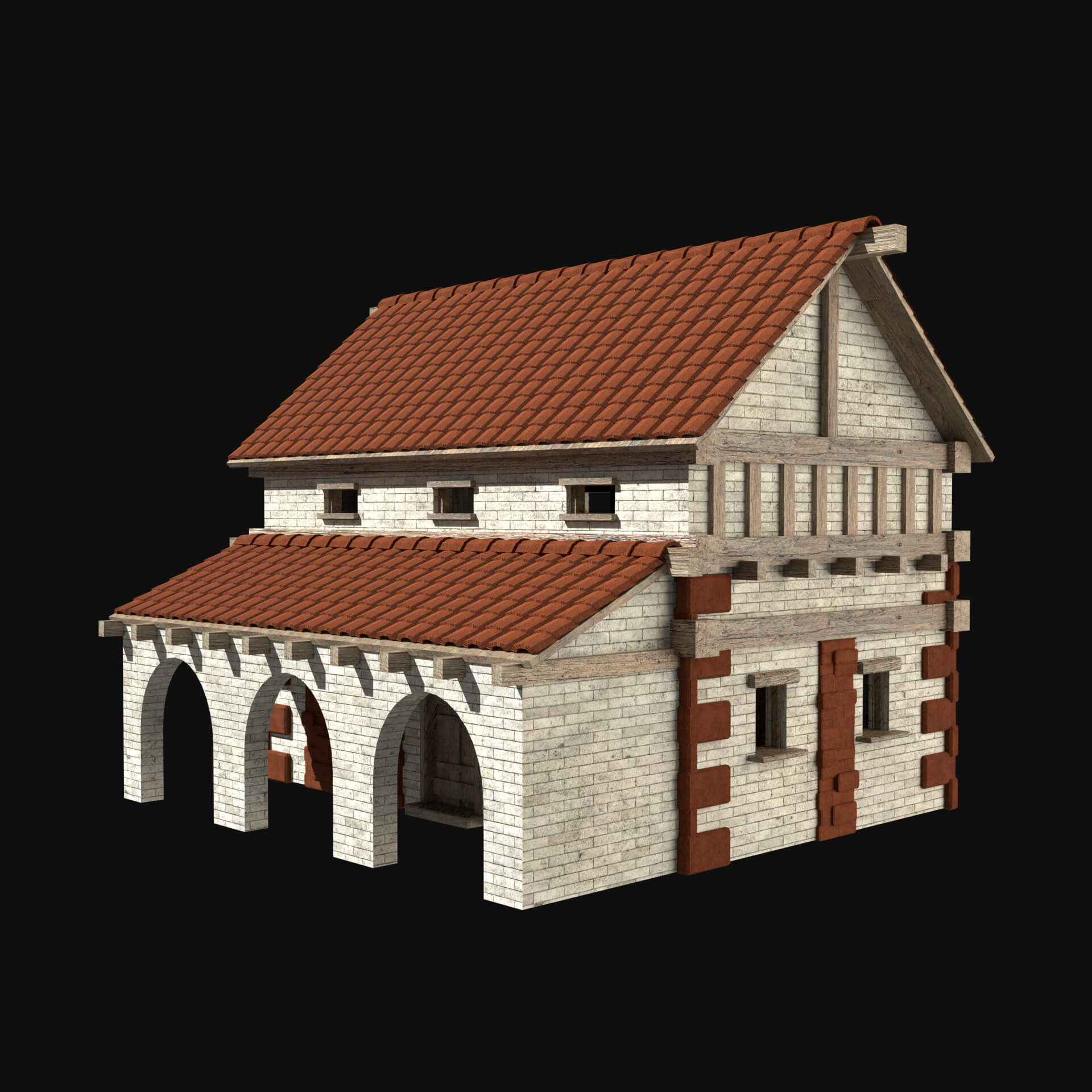 Roman Greek Ancient House Collection 3D Model by Enterables