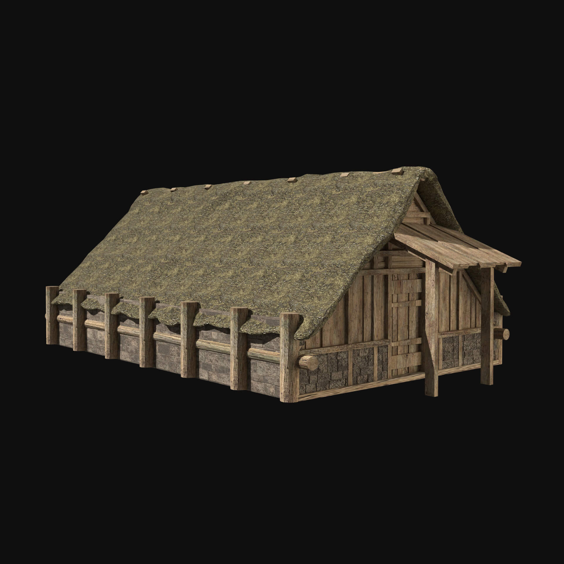Viking Norseman Nordic House Collection 3D Model by Enterables
