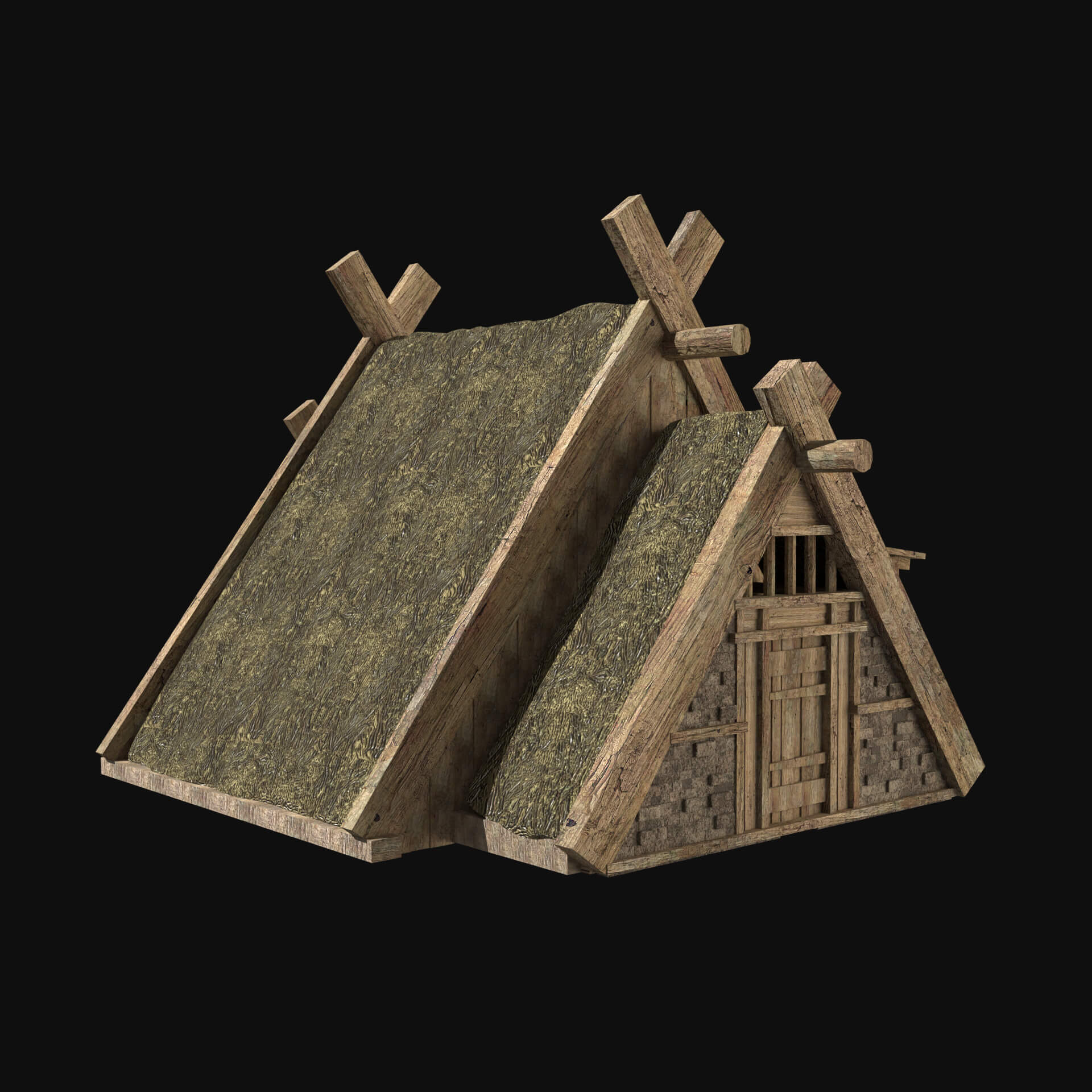 Viking Norseman Nordic House Collection 3D Model by Enterables