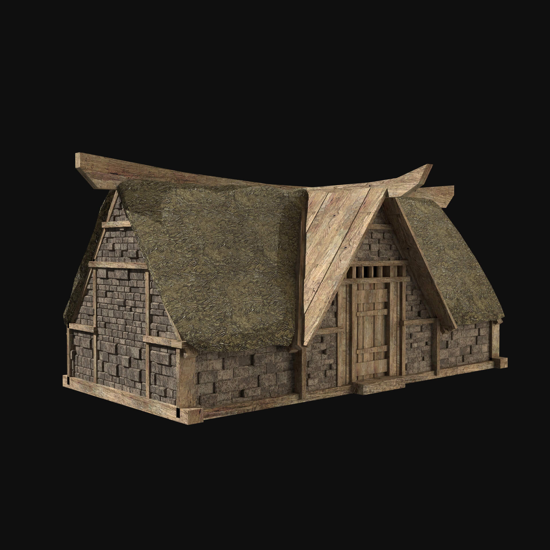 Viking Norseman Nordic House Collection 3D Model by Enterables