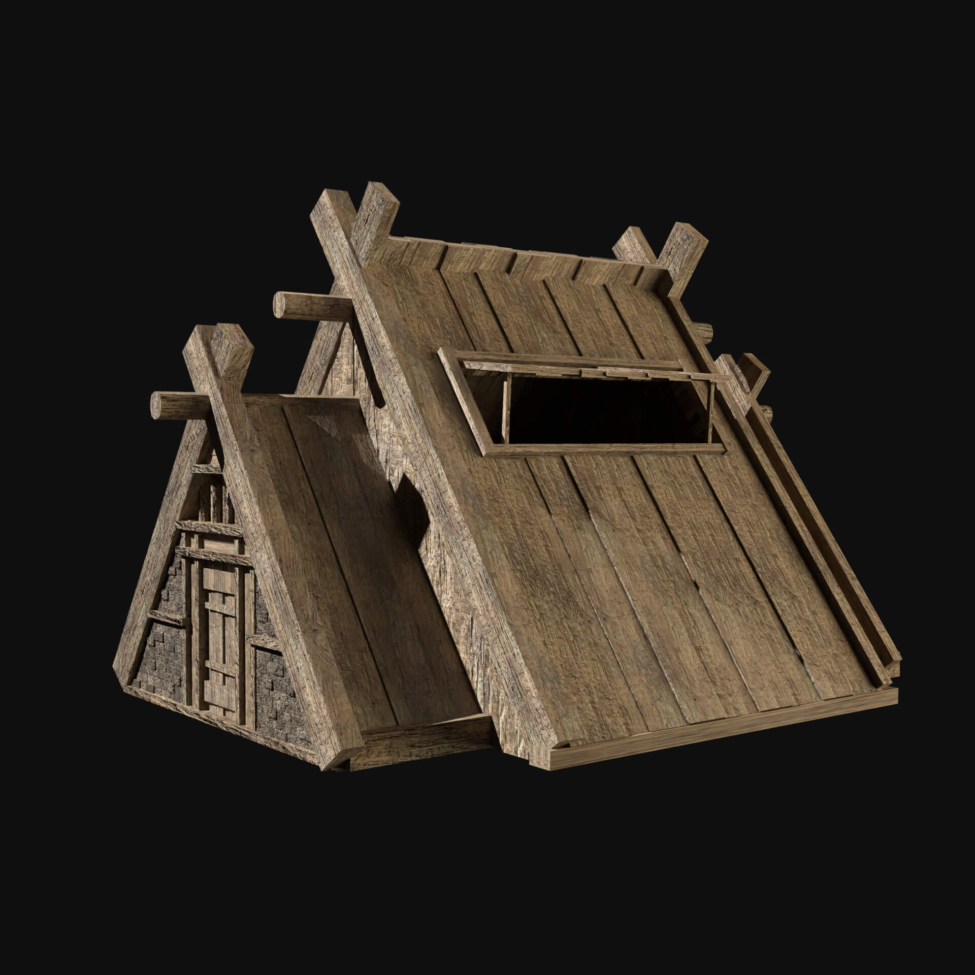 Viking Norseman Nordic House Collection 3D Model by Enterables