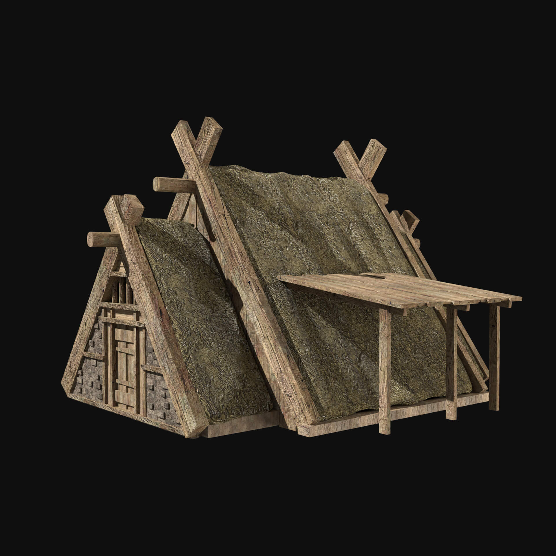 Viking Norseman Nordic House Collection 3D Model by Enterables