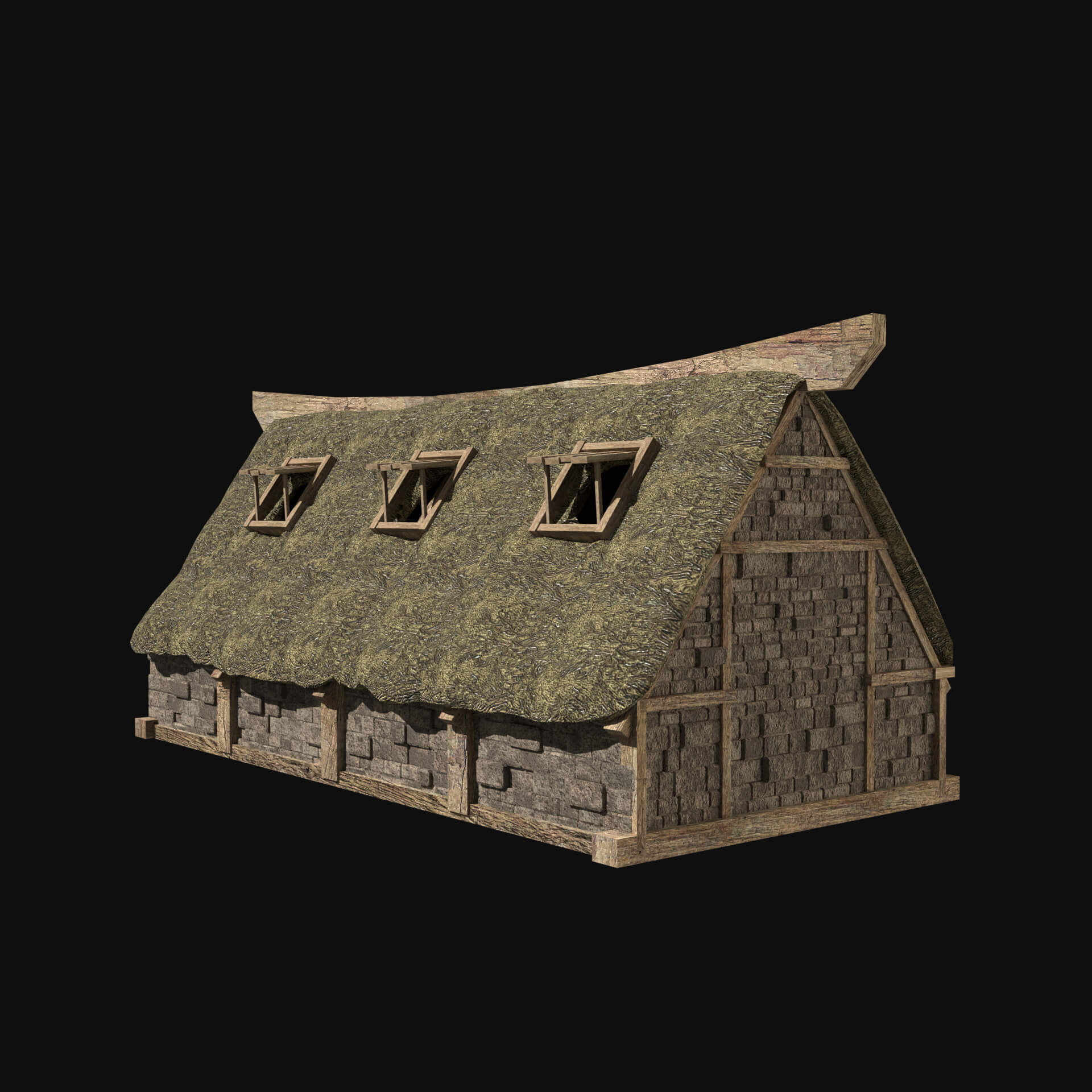 Viking Norseman Nordic House Collection 3D Model by Enterables