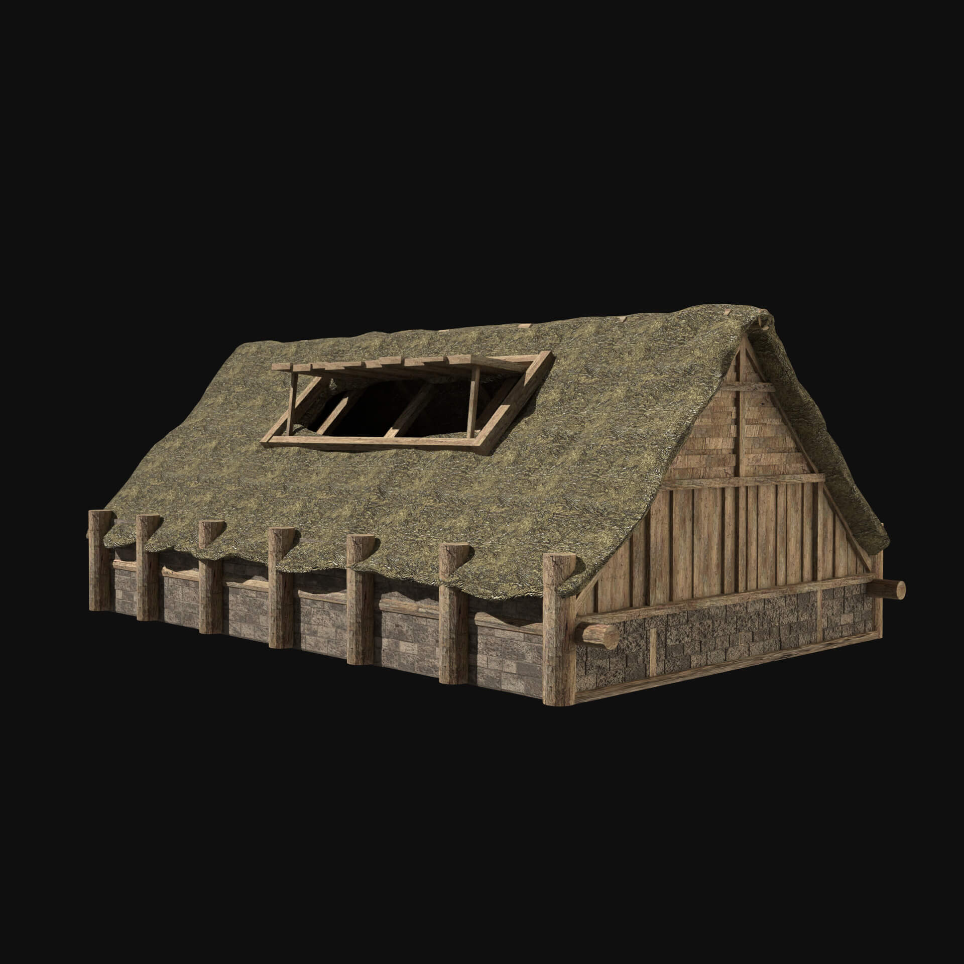Viking Norseman Nordic House Collection 3D Model by Enterables