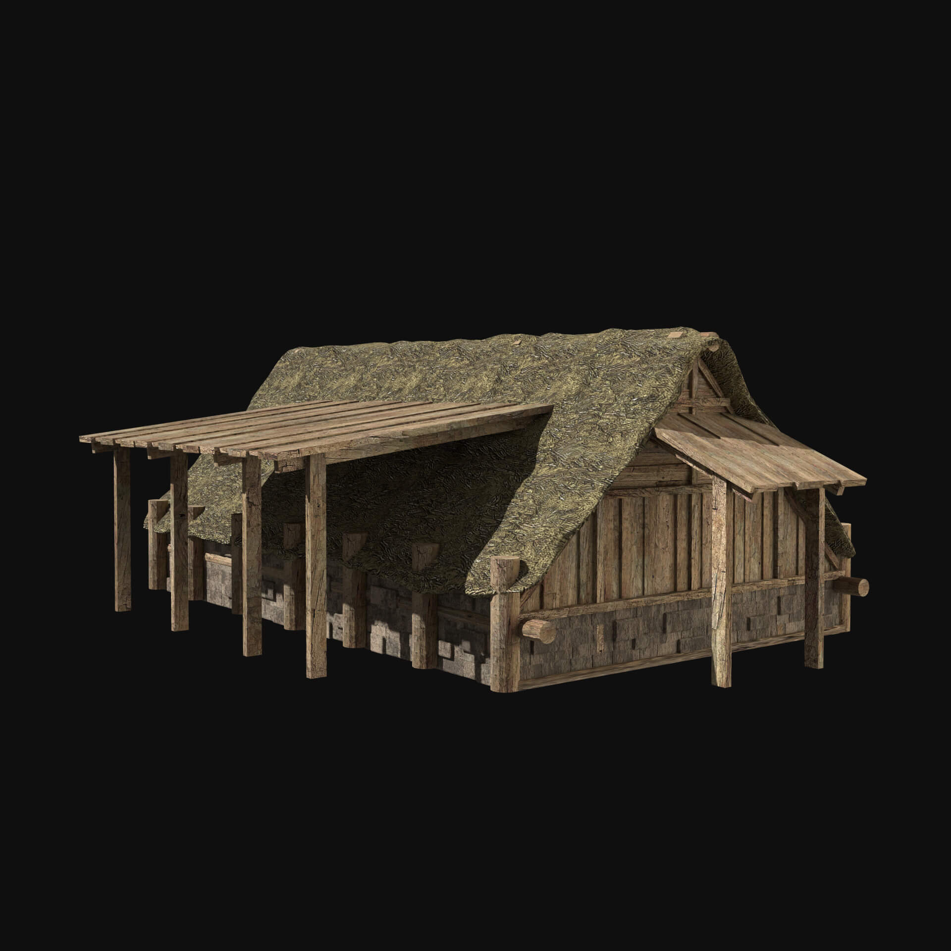 Viking Norseman Nordic House Collection 3D Model by Enterables