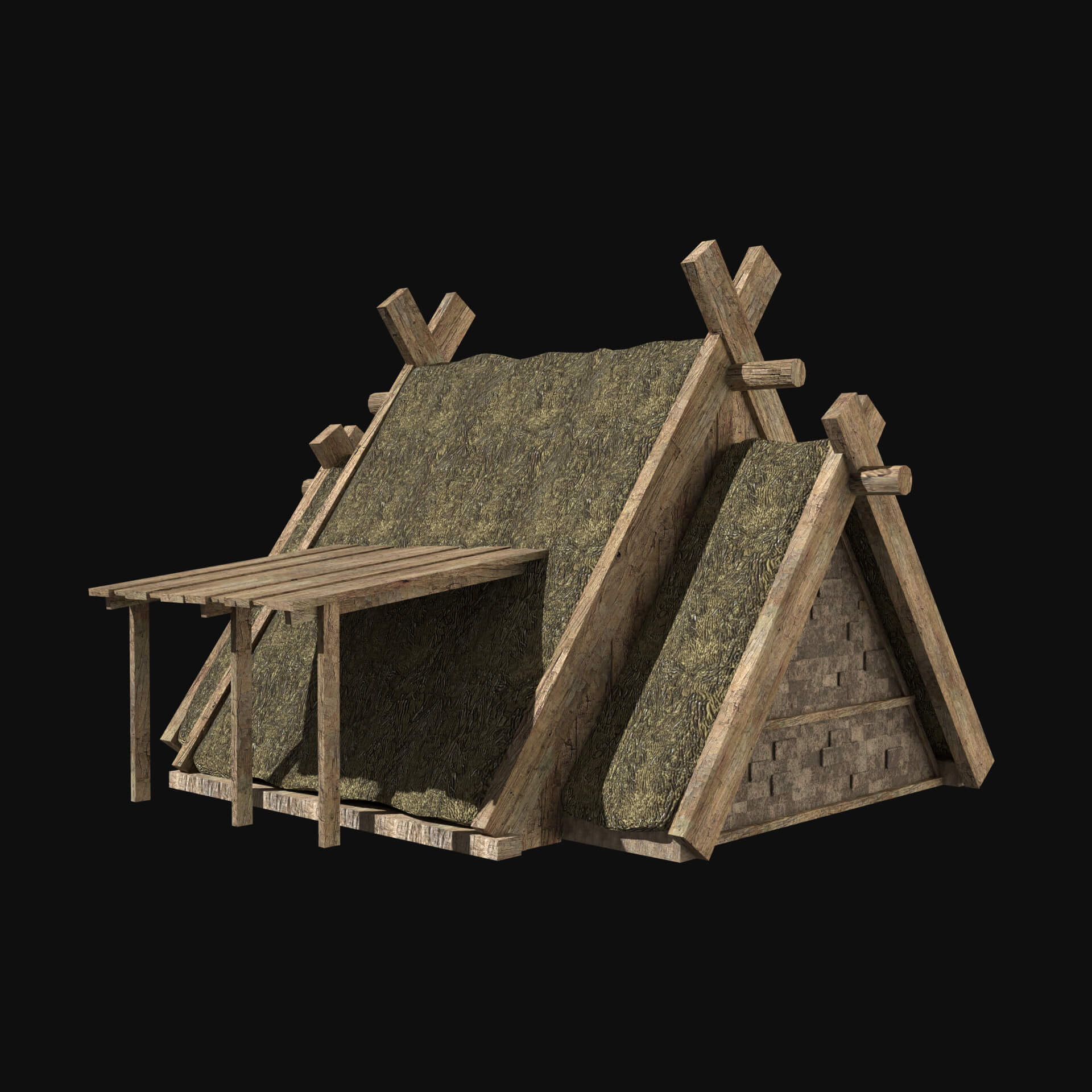 Viking Norseman Nordic House Collection 3D Model by Enterables