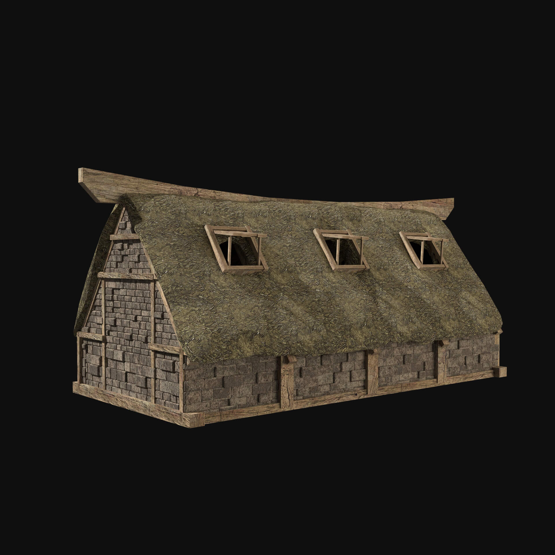 Viking Norseman Nordic House Collection 3D Model by Enterables