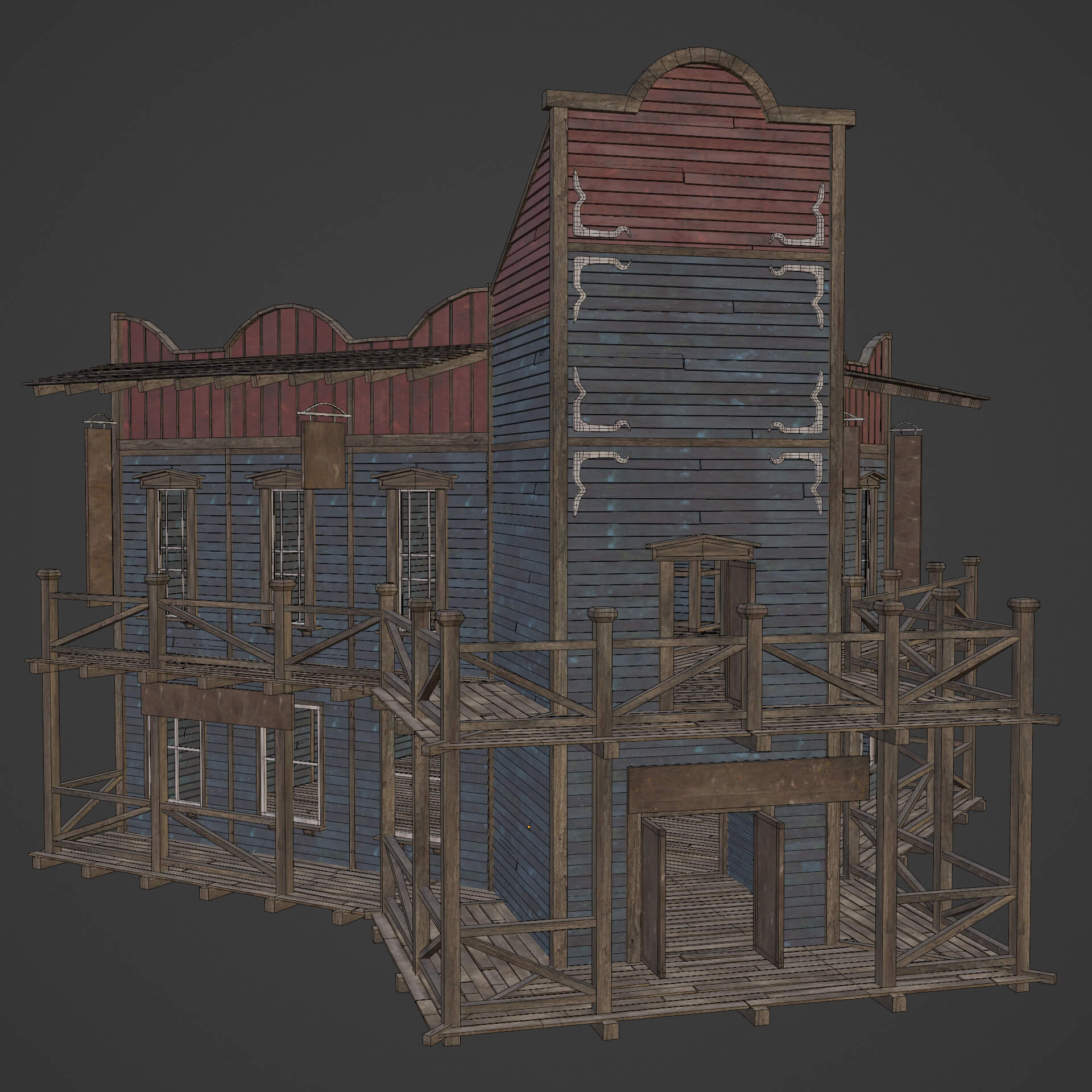 Wild West Western Saloon Bar Pub Collection - 3D Model by Enterables