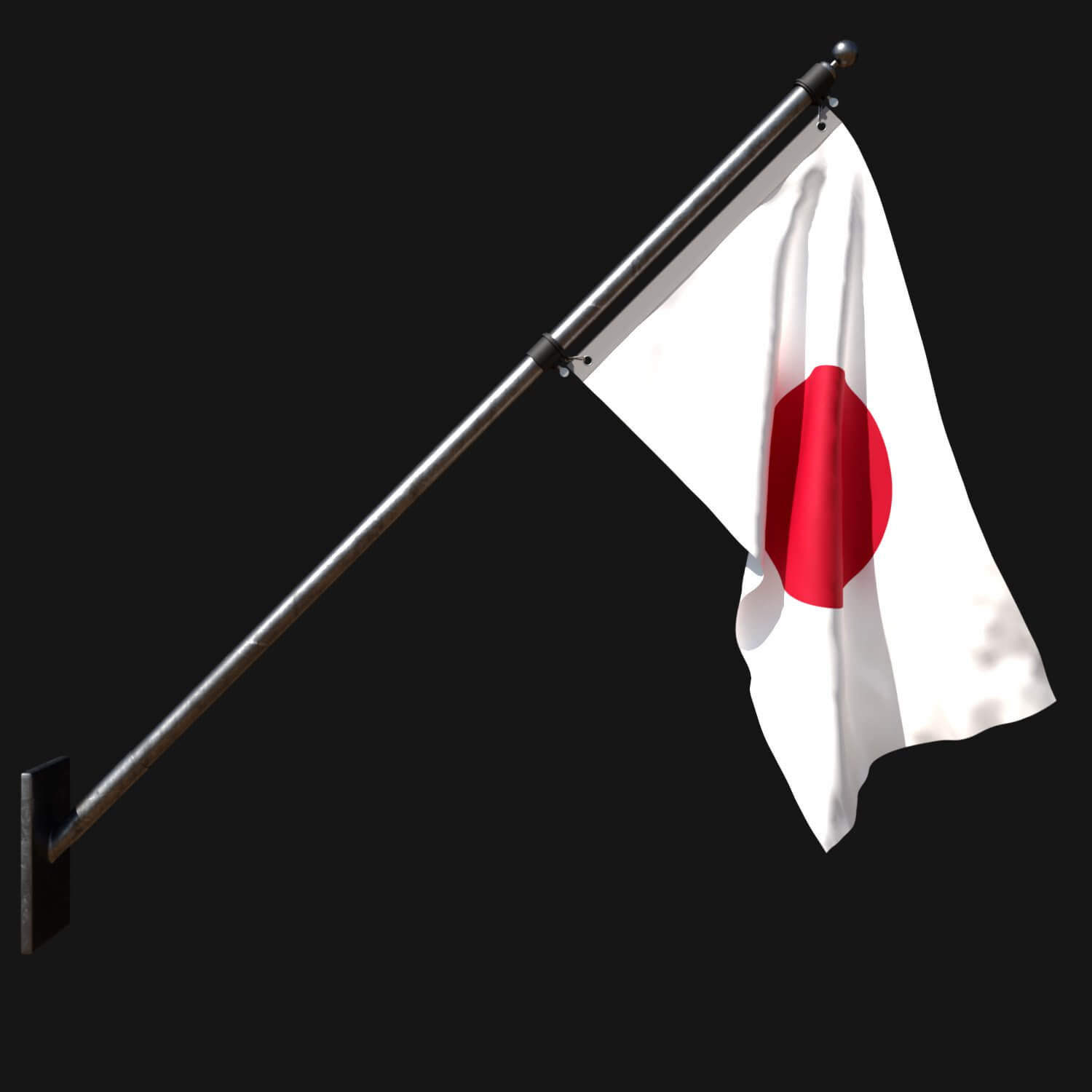 Flag of Japan 03 - 3D Model by ERTAN ZORLU