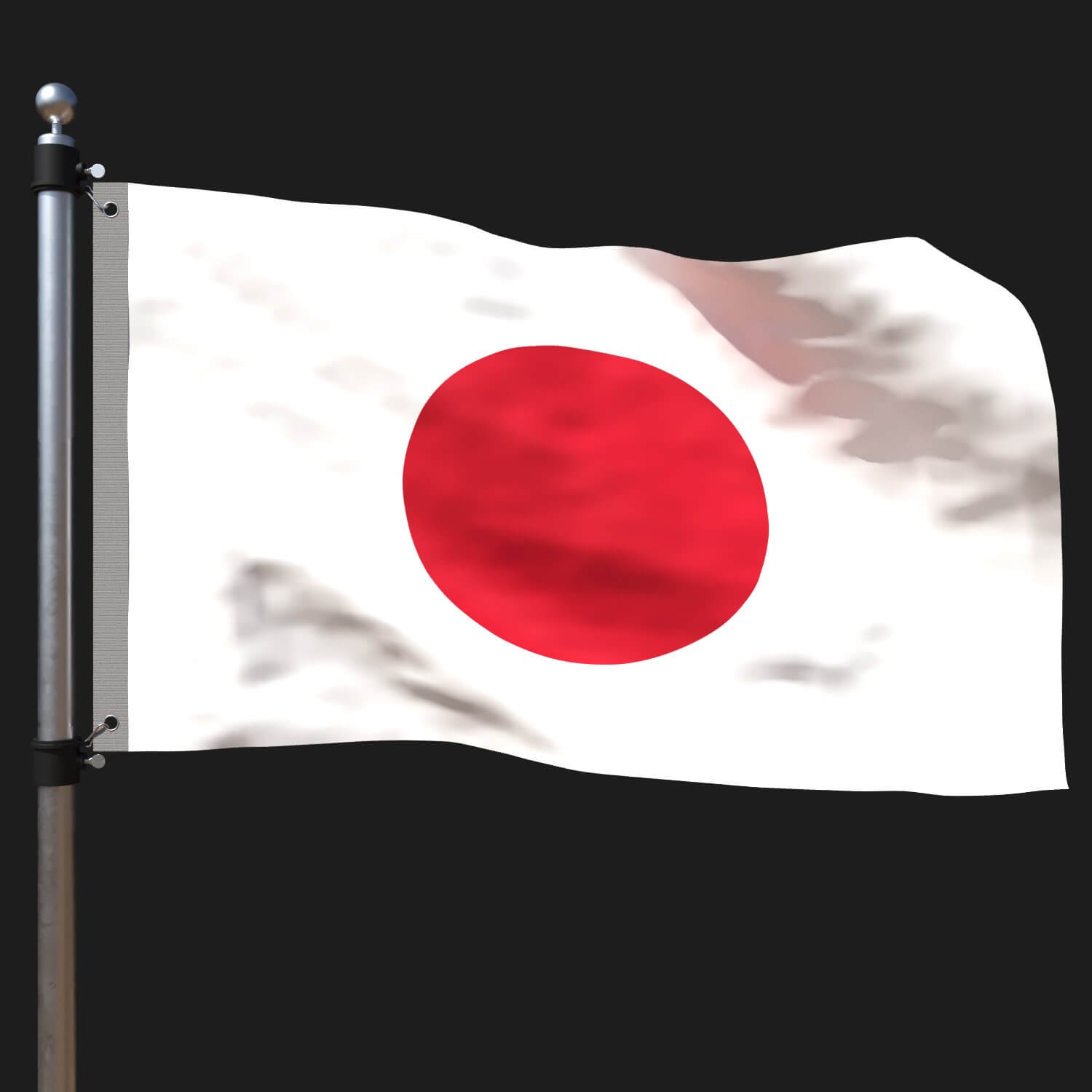 Flag of Japan - 3D Model by ERTAN ZORLU
