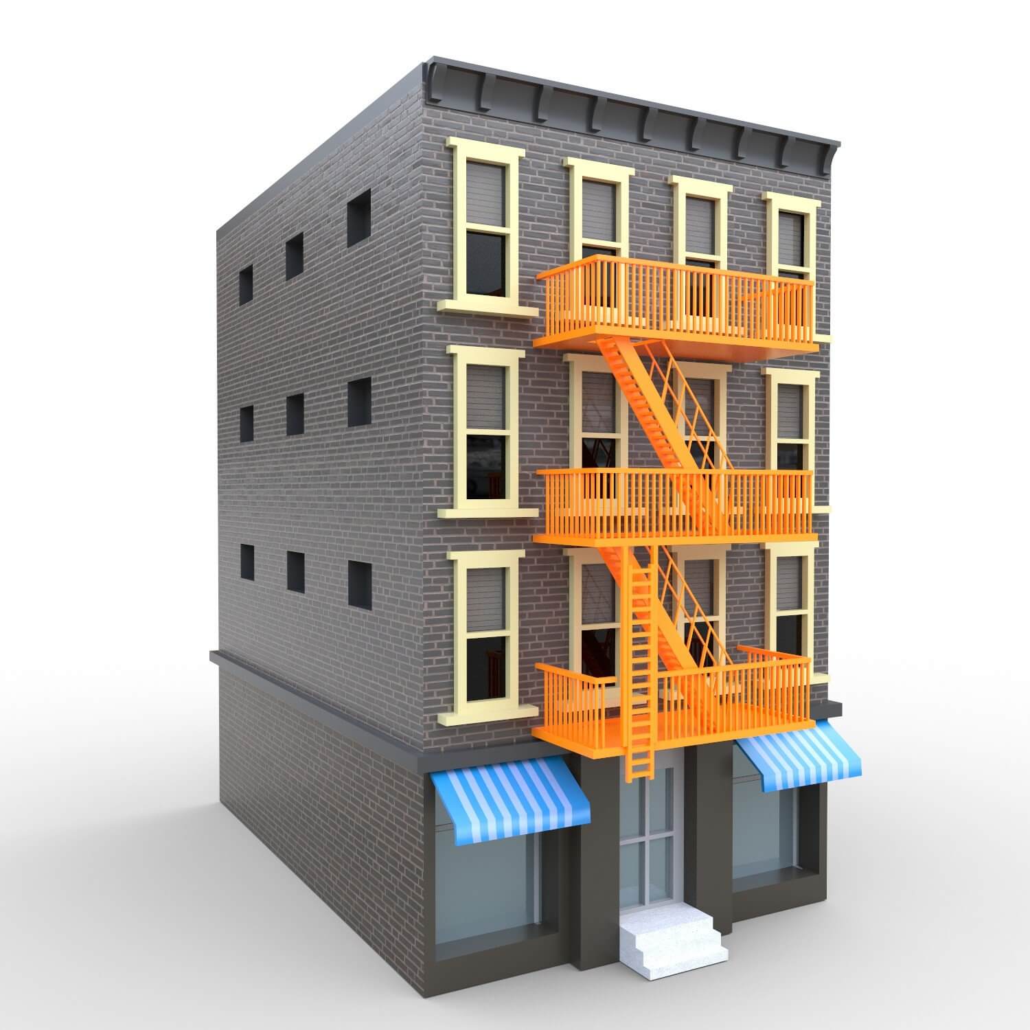 NYC Building 04 3D Model by ERTAN ZORLU