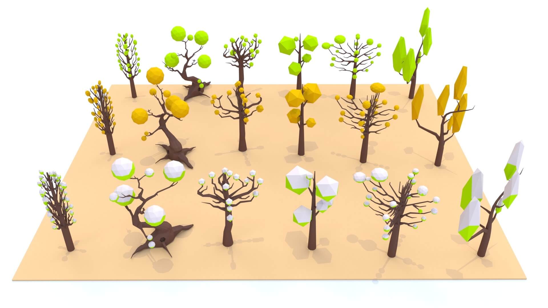 Trees Pack 08 - 3D Model by ERTAN ZORLU