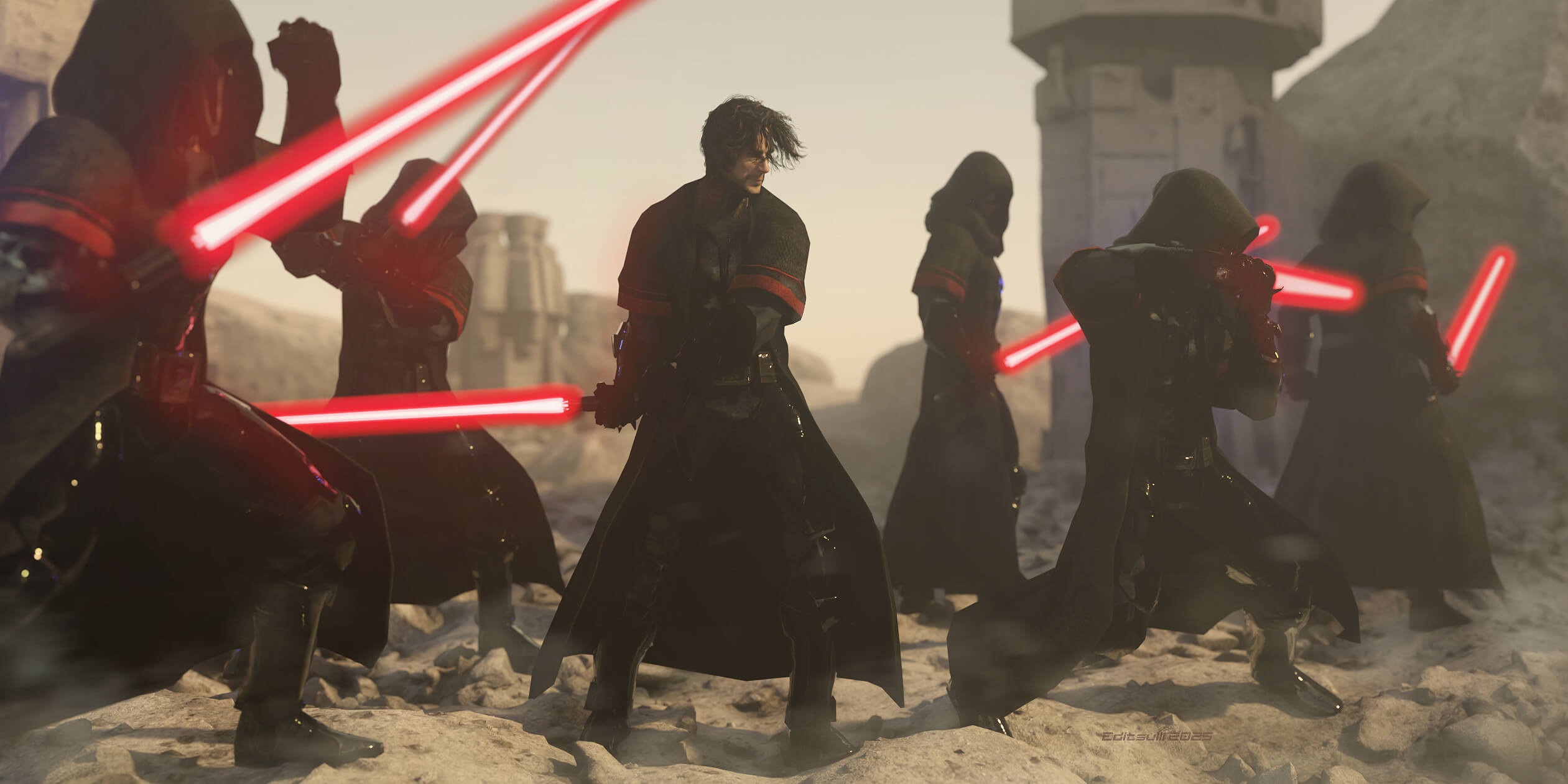 Sith Acolytes 3D Render, Digital Art by ESulli