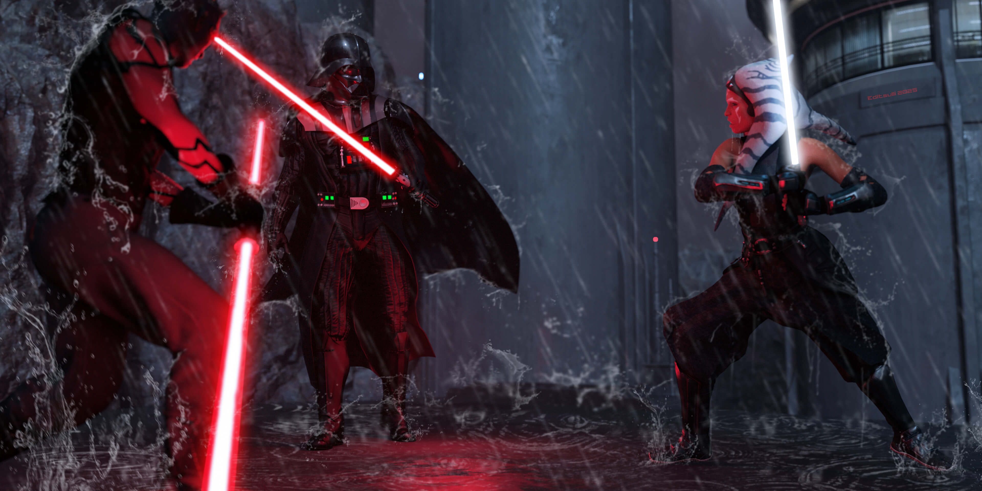 Vader Has Arrived 2 3D Render, Digital Art by ESulli
