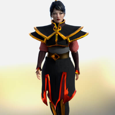 Fire Princess Outfit for Genesis 8 Female by EthierInteractive