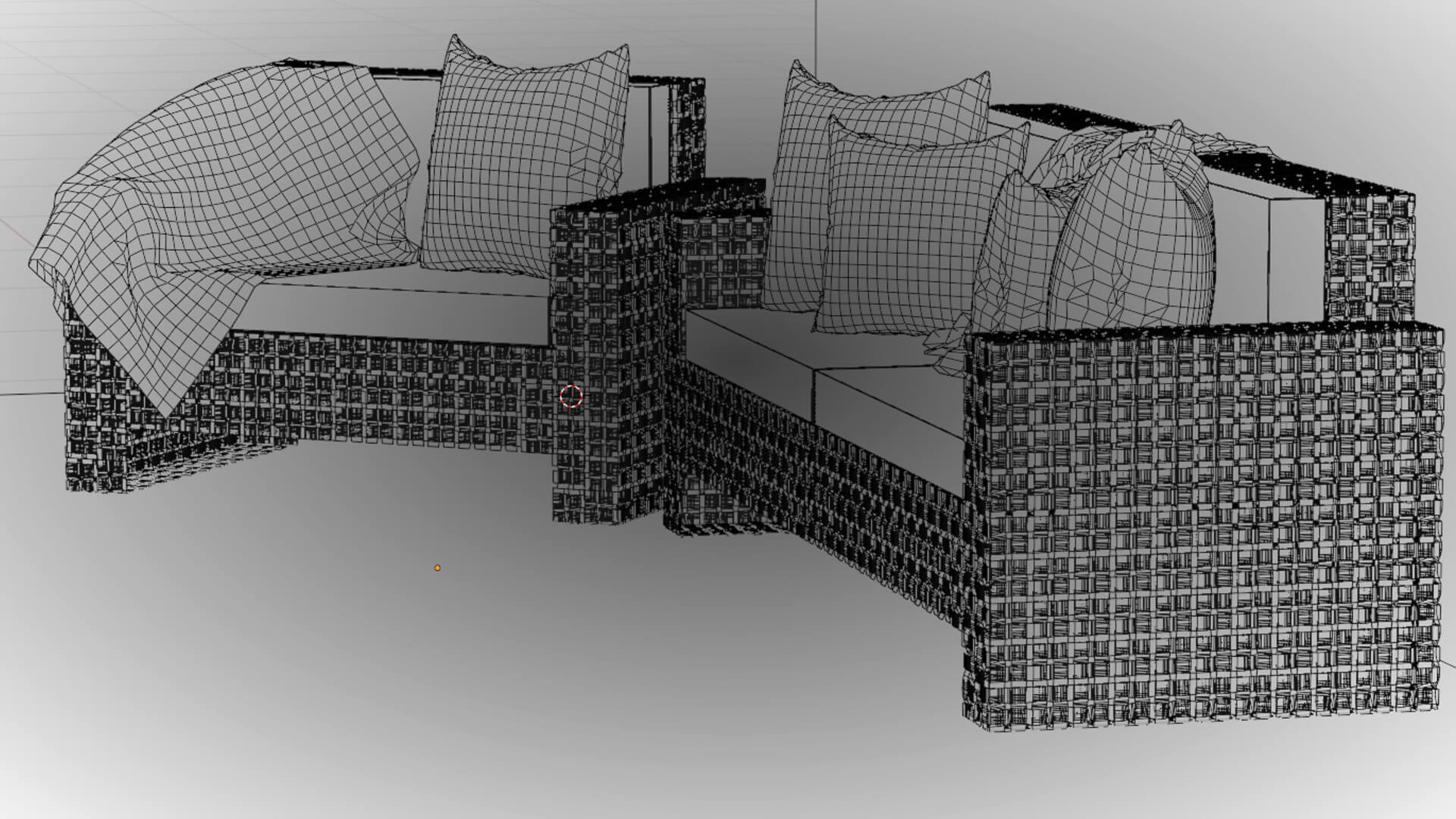 Wicker Sofa Set - 3D Model by Evelyns 3D Creations