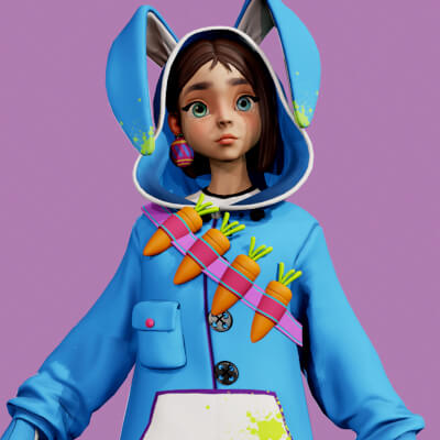 Bunny Girl Easter Girl Bunny F1